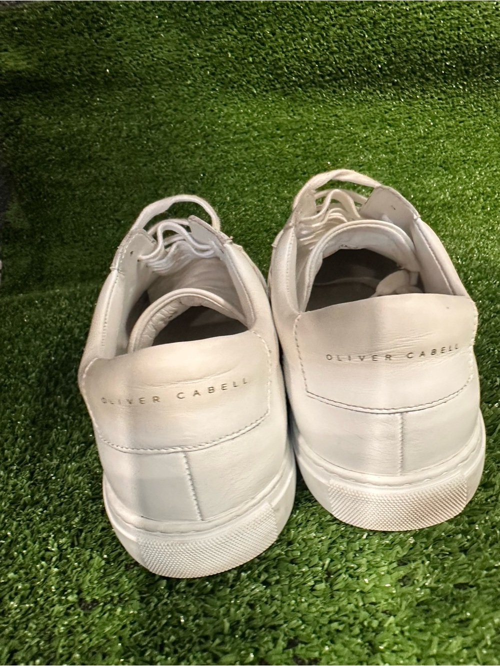 Oliver Cabell White Low-Top Leather Sneakers - Picture 10 of 13